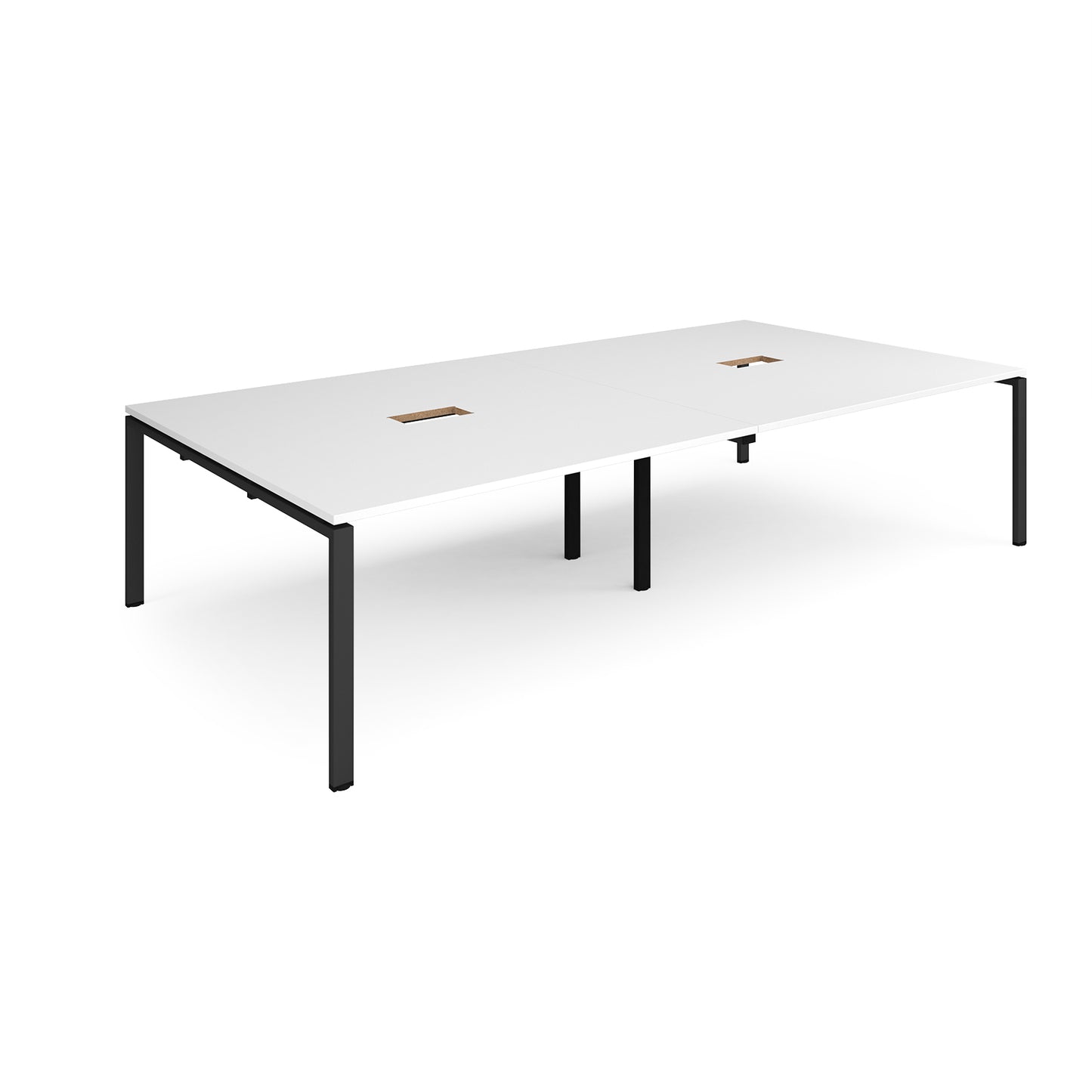 Adapt rectangular power ready boardroom table - EBT3216-CO-K-WH