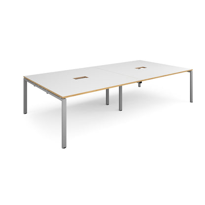 Adapt rectangular power ready boardroom table - EBT3216-CO-S-WO