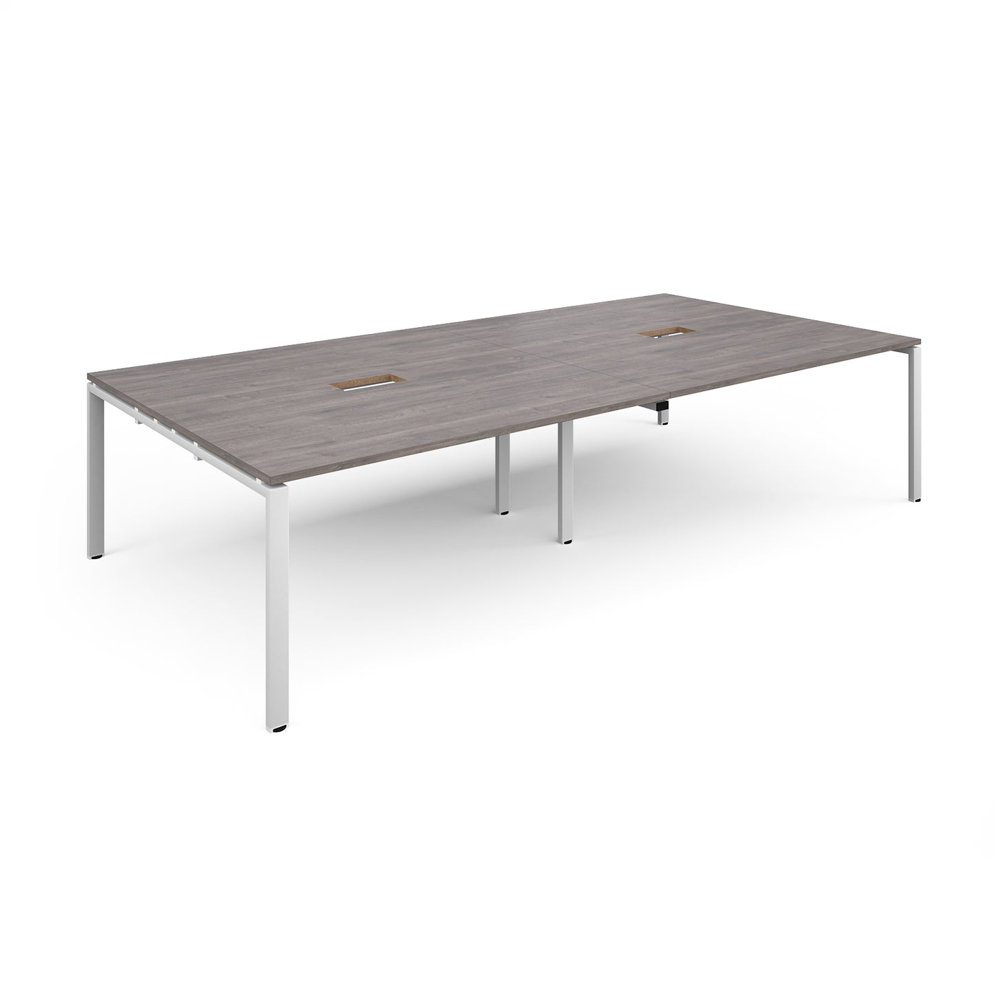 Adapt rectangular power ready boardroom table - EBT3216-CO-WH-GO
