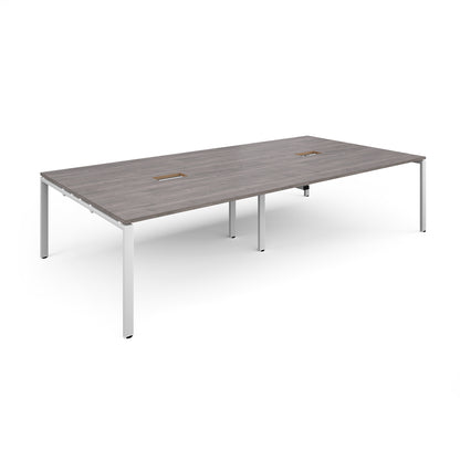Adapt rectangular power ready boardroom table - EBT3216-CO-WH-GO
