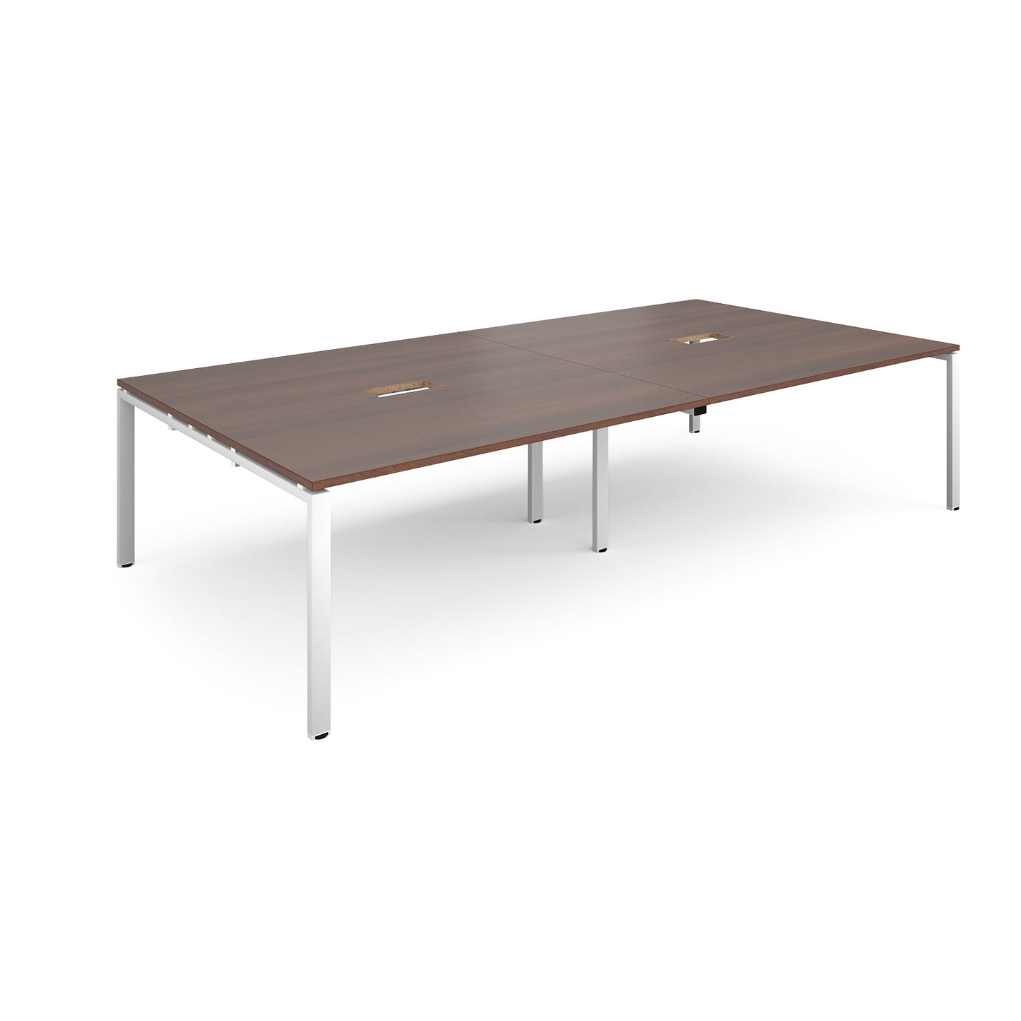 Adapt rectangular power ready boardroom table - EBT3216-CO-WH-W