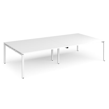 Adapt rectangular boardroom table - EBT3216-WH-WH