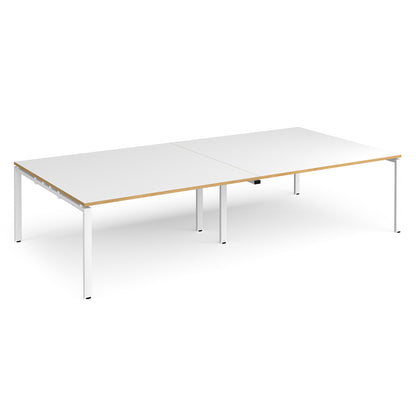 Adapt rectangular boardroom table - EBT3216-WH-WO