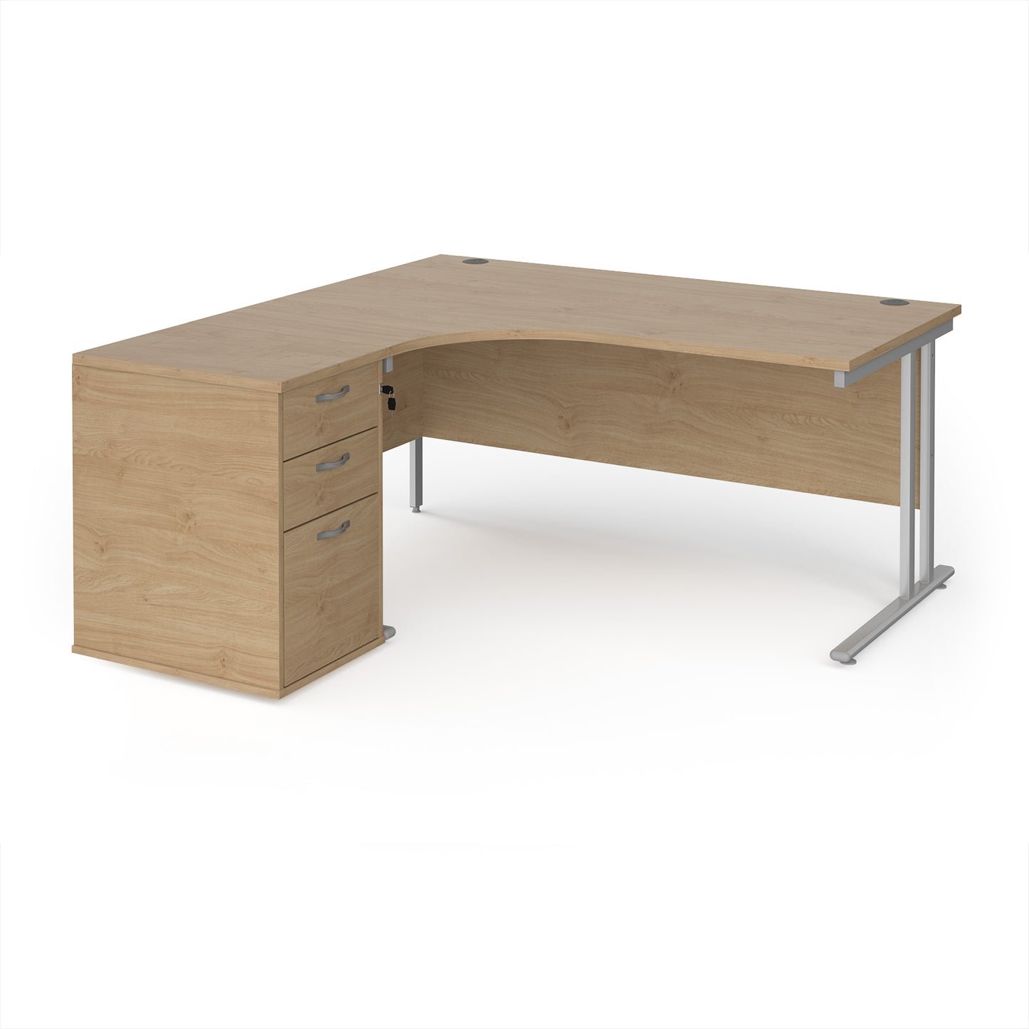 Maestro 25 left hand ergo desk with pedestal - EBWH16LKO