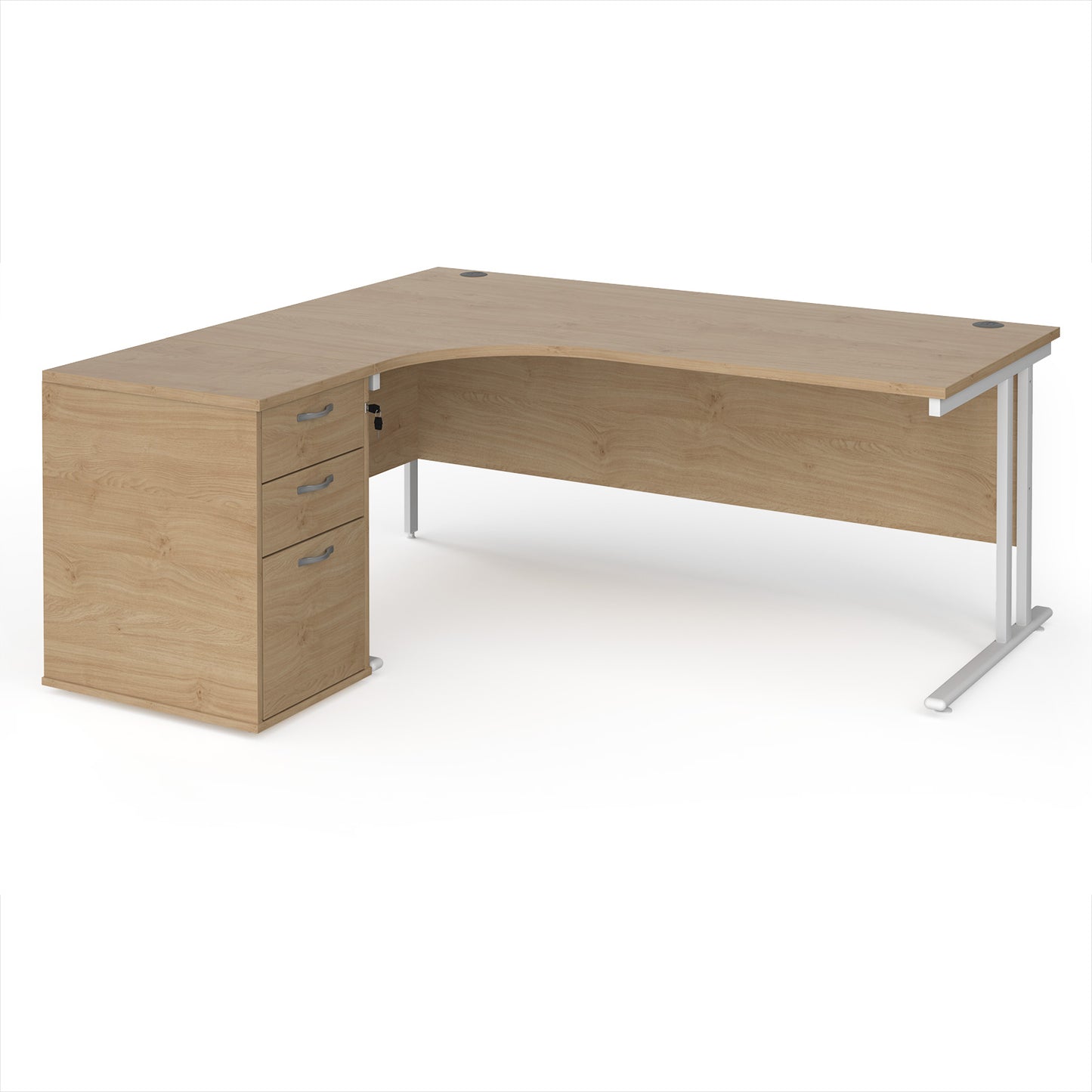 Maestro 25 left hand ergo desk with pedestal - EBWH18LKO