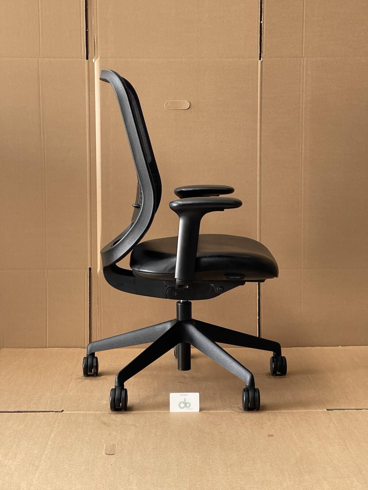 Orangebox Do Fully Adjustable Chair , Leather Seat - Many In Stock - UK Delivery