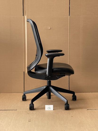 Orangebox Do Fully Adjustable Chair , Leather Seat - Many In Stock - UK Delivery