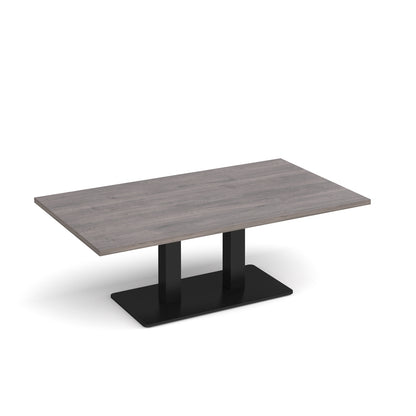 Eros rectangular coffee table with twin uprights - ECR1400-K-GO