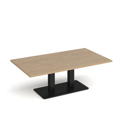 Eros rectangular coffee table with twin uprights - ECR1400-K-KO