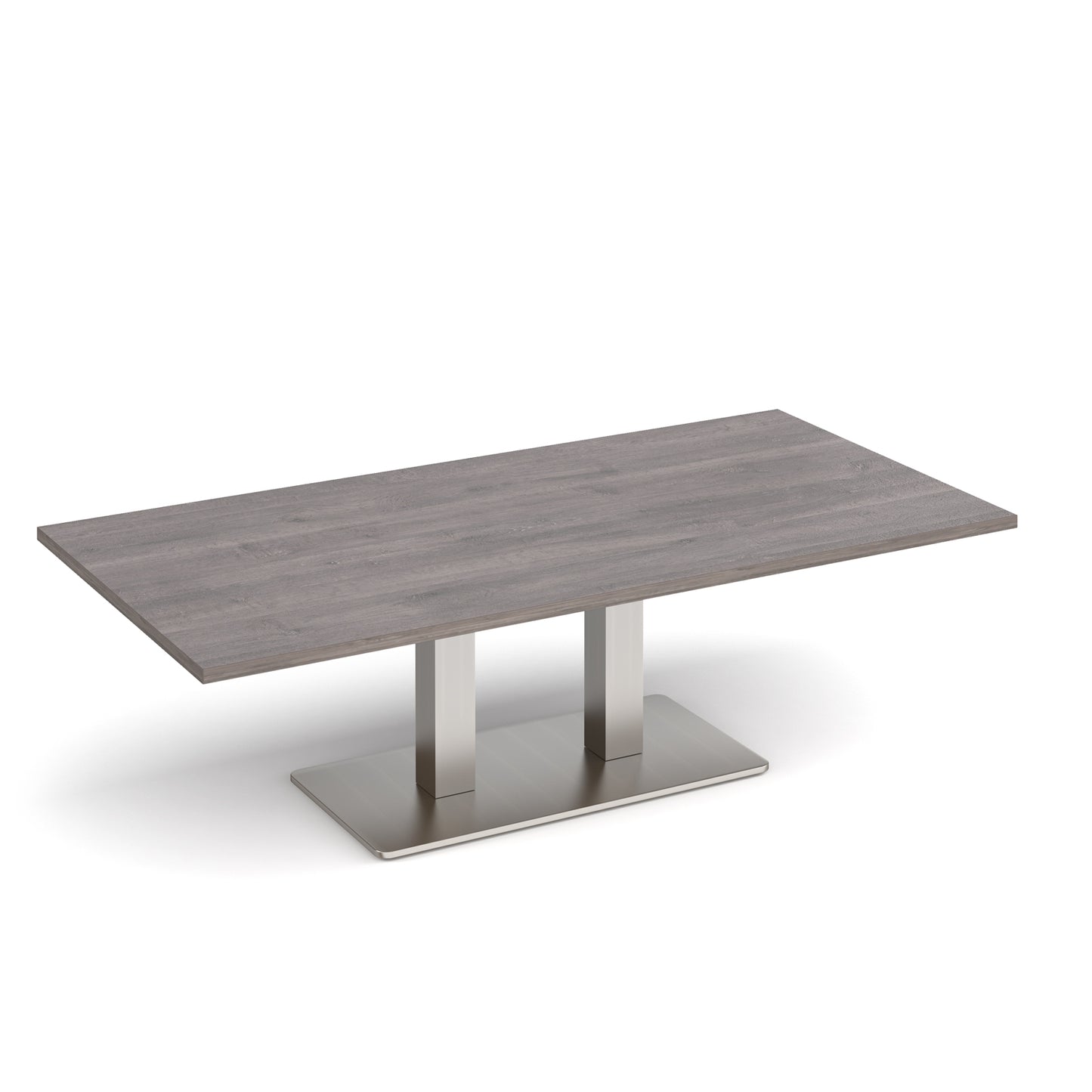 Eros rectangular coffee table with twin uprights - ECR1600-BS-GO