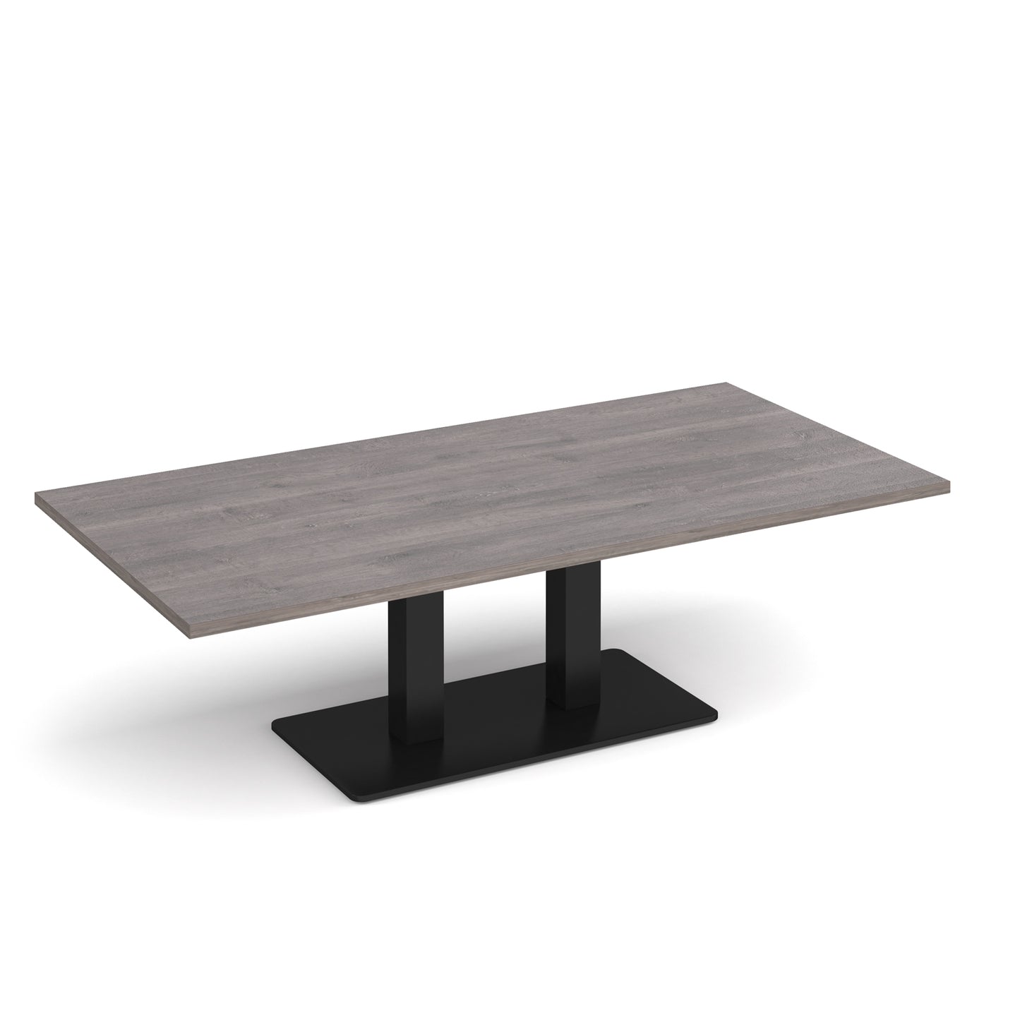 Eros rectangular coffee table with twin uprights - ECR1600-K-GO