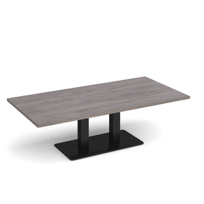 Eros rectangular coffee table with twin uprights - ECR1600-K-GO