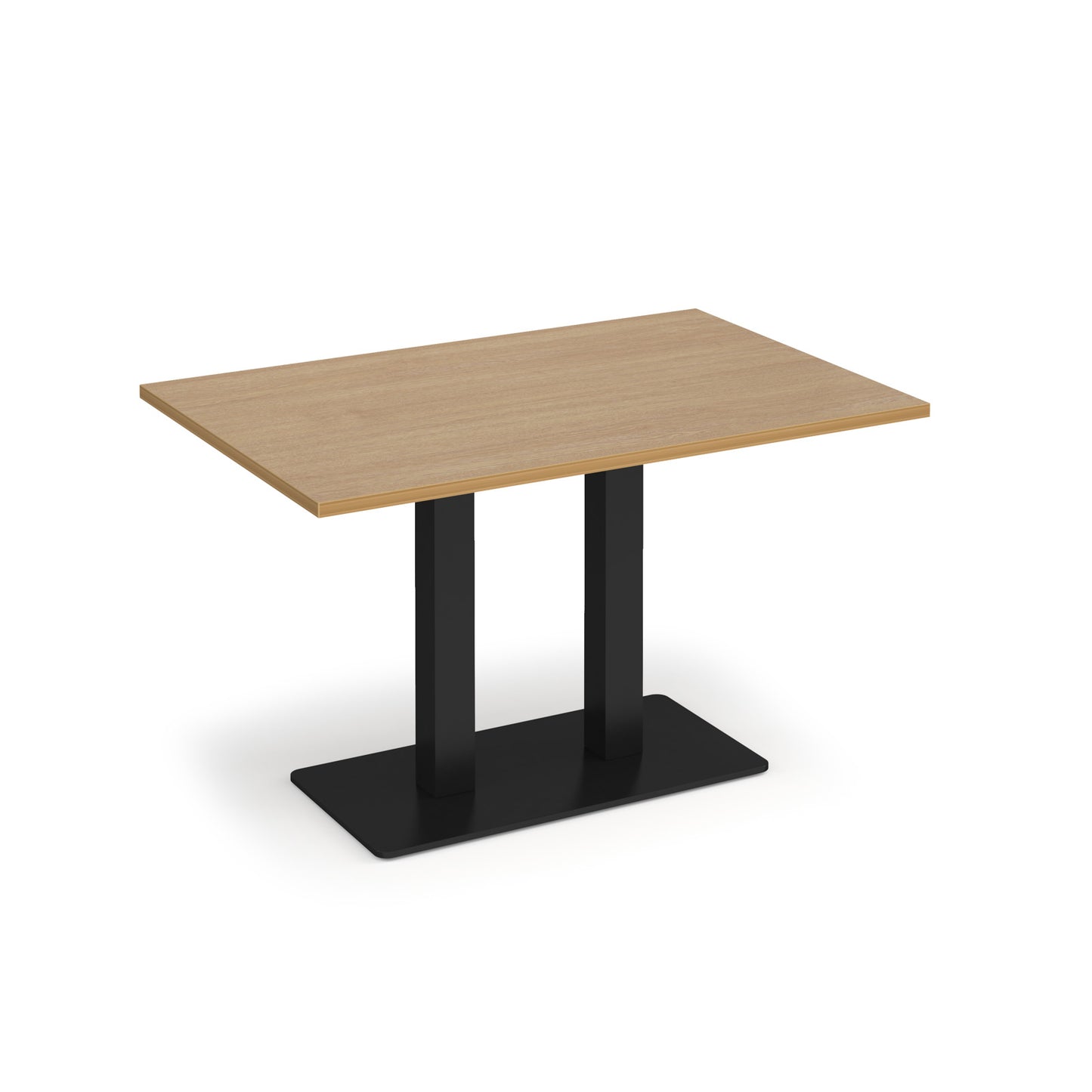 Eros rectangular dining table with twin uprights - EDR1200-K-O