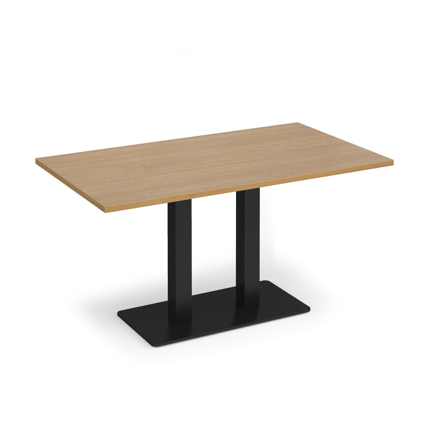 Eros rectangular dining table with twin uprights - EDR1400-K-O