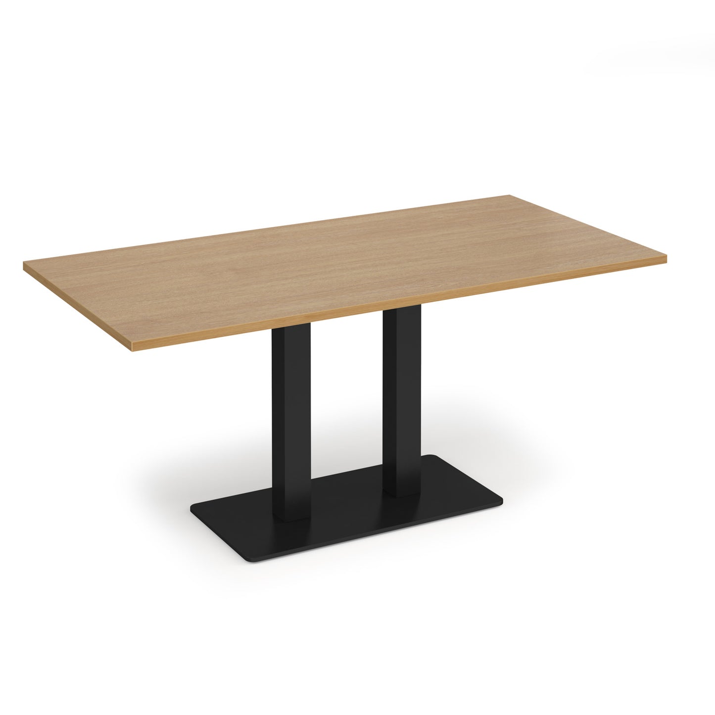 Eros rectangular dining table with twin uprights - EDR1600-K-O