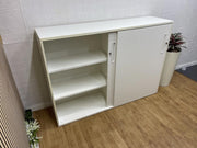 White Sliding Door Office Cupboard/ Cabinet - MANY AVAILABLE- CAN DELIVER