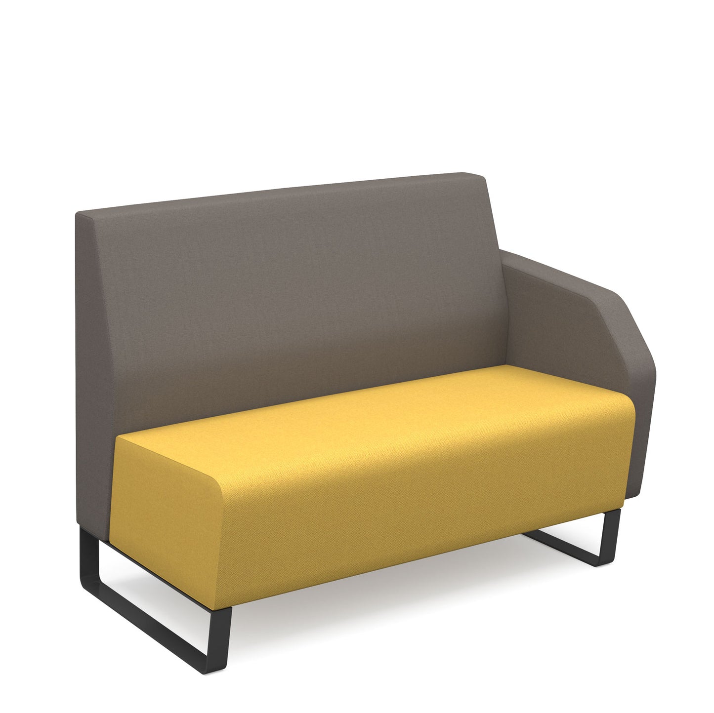 Encore modular low back double unit with arm - ENC-MOD02L-LA-MF