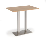 Eros rectangular poseur table with twin uprights