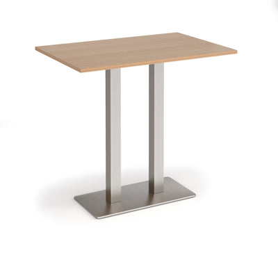 Eros rectangular poseur table with twin uprights