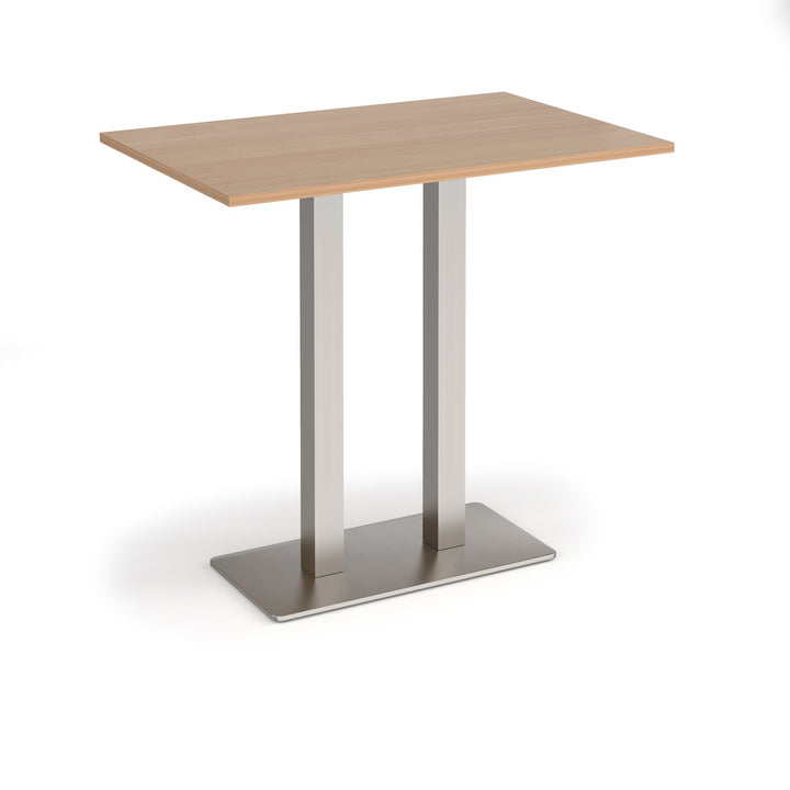 Eros rectangular poseur table with twin uprights