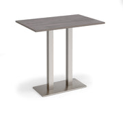 Eros rectangular poseur table with twin uprights