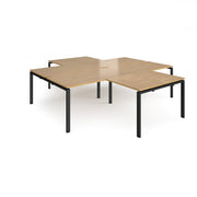 Adapt 4 Desk Cluster With Returns - 2800mm
