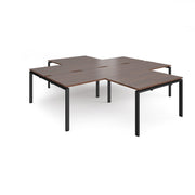 Adapt 4 Desk Cluster With Returns - 2800mm