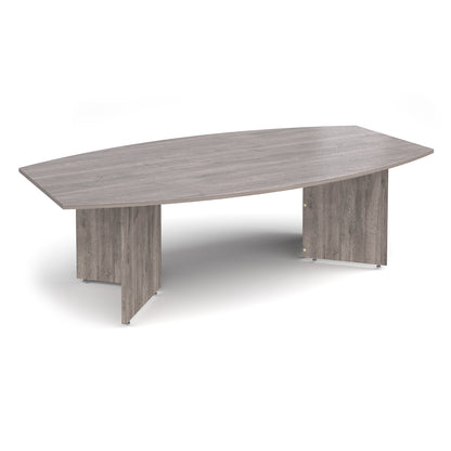 Arrow head leg radial boardroom table - ERB24GO