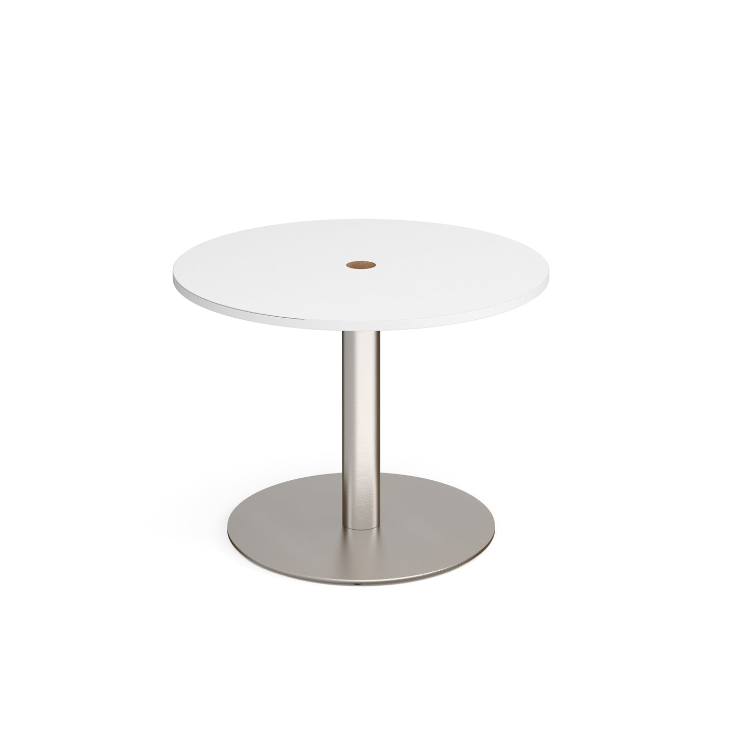 Eternal power ready circular meeting table - ETN10C-CO-BS-WH
