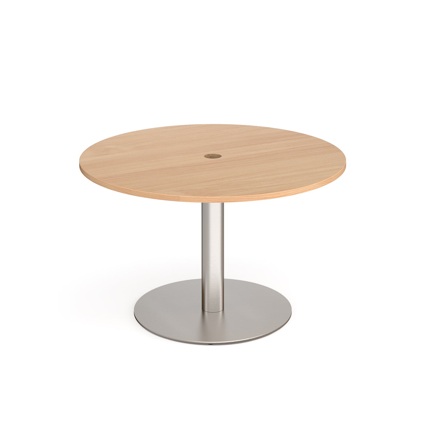 Eternal power ready circular meeting table - ETN12C-CO-BS-B
