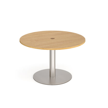 Eternal power ready circular meeting table - ETN12C-CO-BS-O