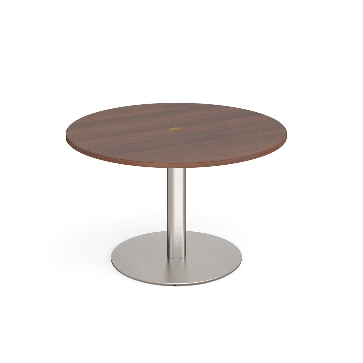 Eternal power ready circular meeting table - ETN12C-CO-BS-W
