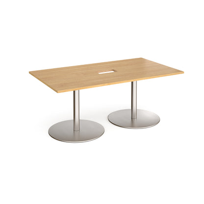 Eternal rectangular power ready boardroom table - ETN18-CO-BS-O