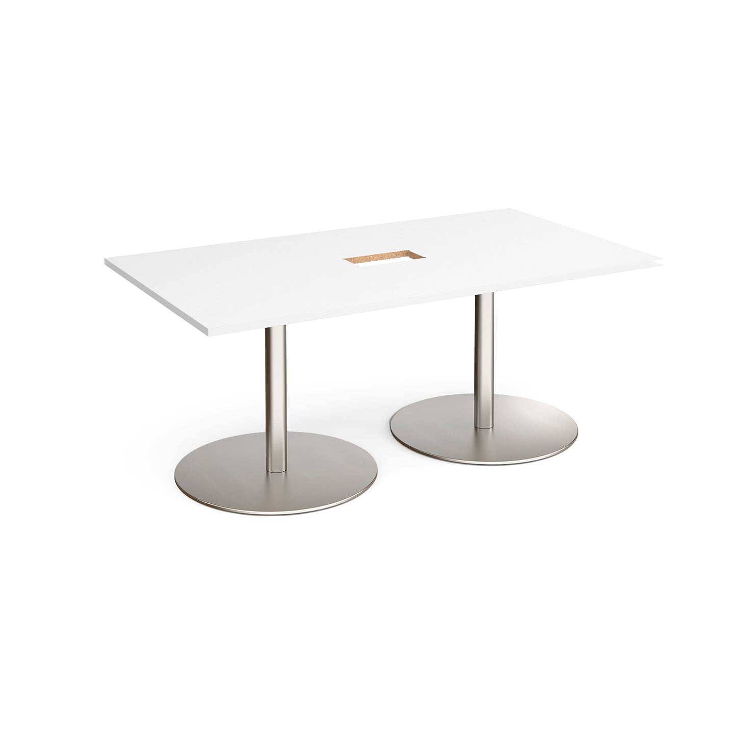 Eternal rectangular power ready boardroom table - ETN18-CO-BS-WH