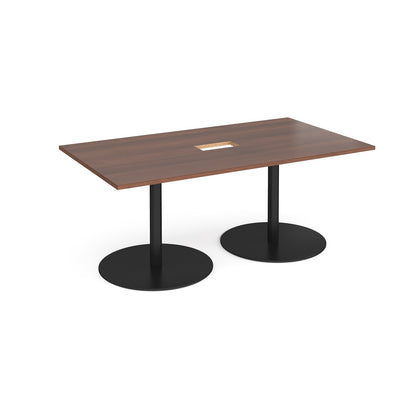 Eternal rectangular power ready boardroom table - ETN18-CO-K-W