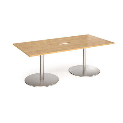 Eternal rectangular power ready boardroom table - ETN20-CO-BS-O