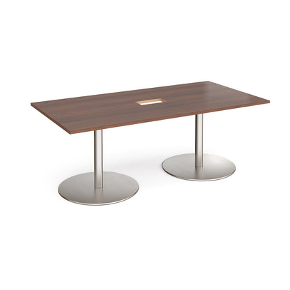 Eternal rectangular power ready boardroom table - ETN20-CO-BS-W