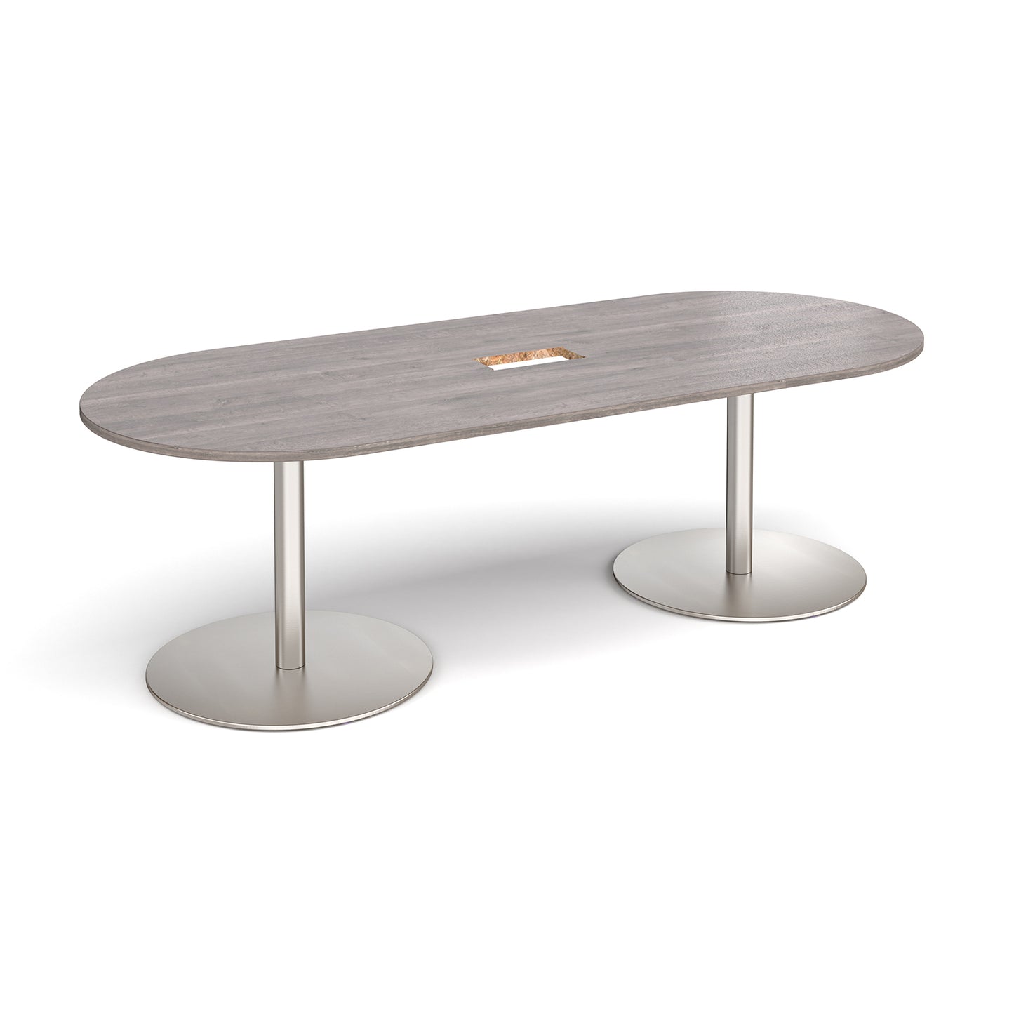 Eternal radial end power ready boardroom table - ETN24-CO-BS-GO