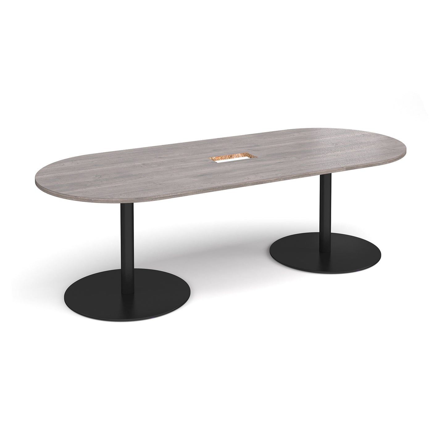 Eternal radial end power ready boardroom table - ETN24-CO-K-GO