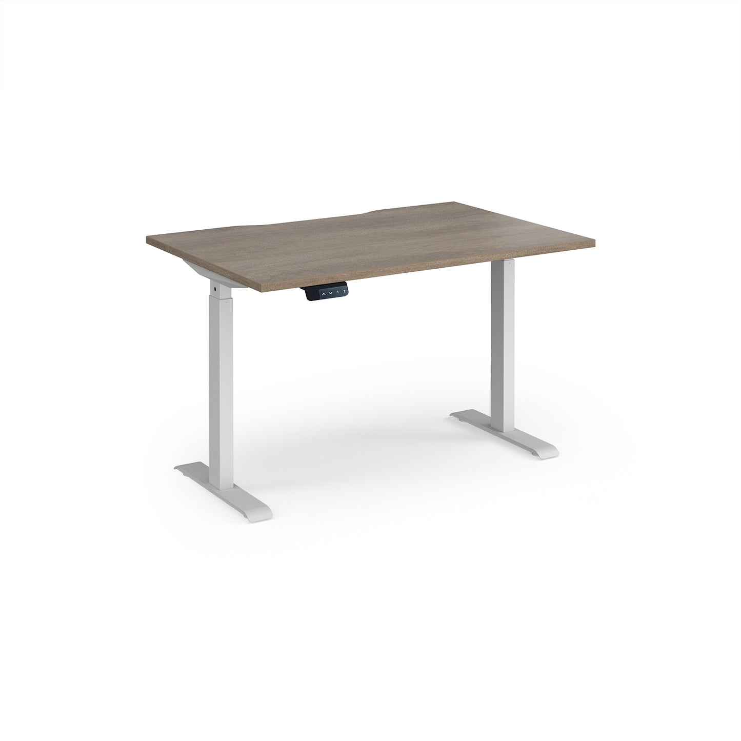 Elev8 Contract straight sit-stand desk 800mm deep - EVC-1200-WH-NO