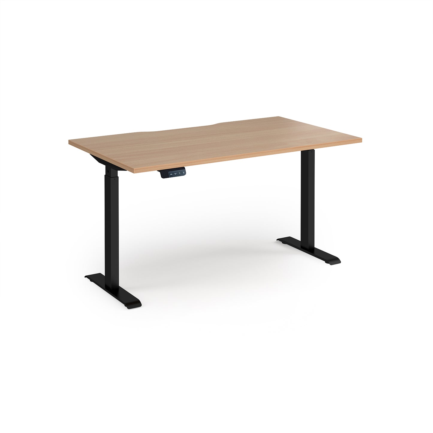 Elev8 Contract straight sit-stand desk 800mm deep - EVC-1400-K-B