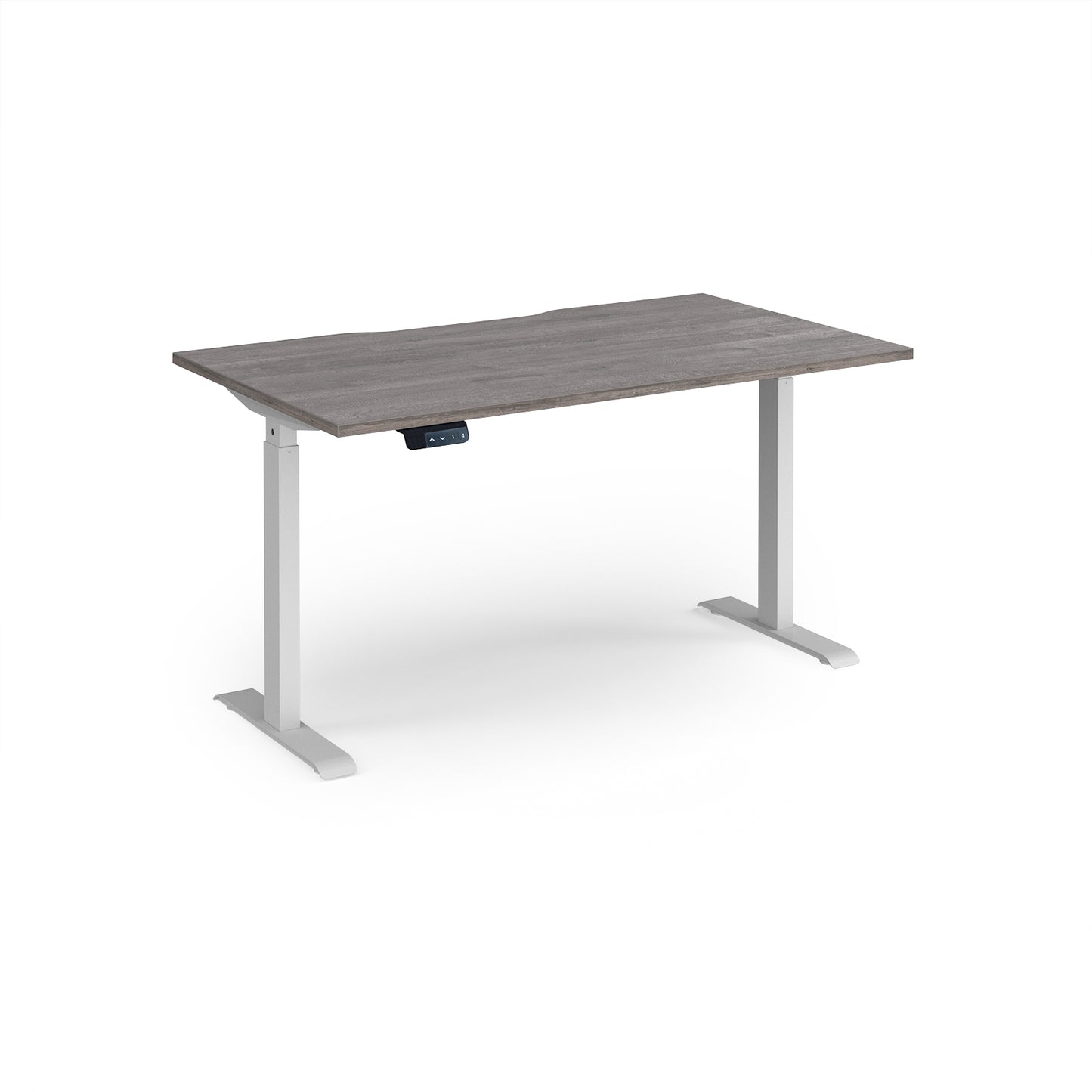 Elev8 Contract straight sit-stand desk 800mm deep - EVC-1400-WH-GO