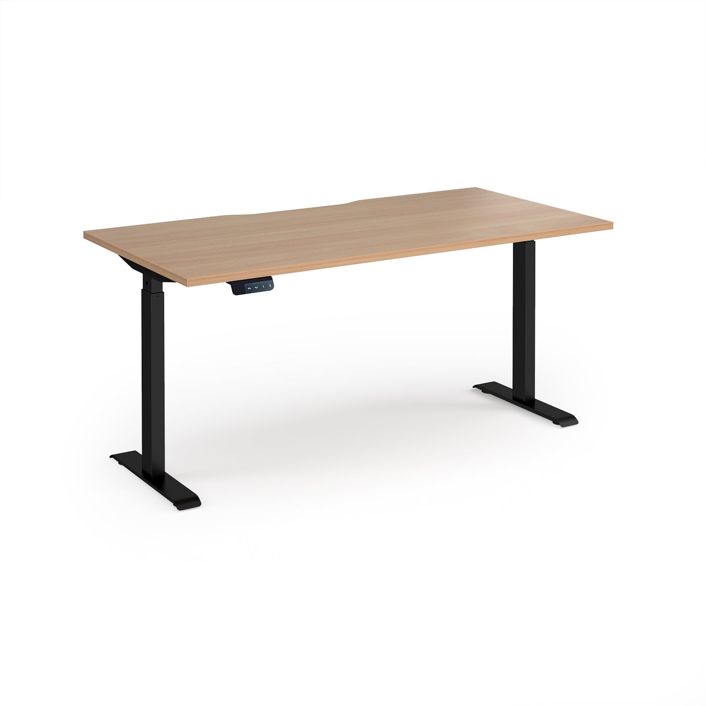 Elev8 Contract straight sit-stand desk 800mm deep - EVC-1600-K-B