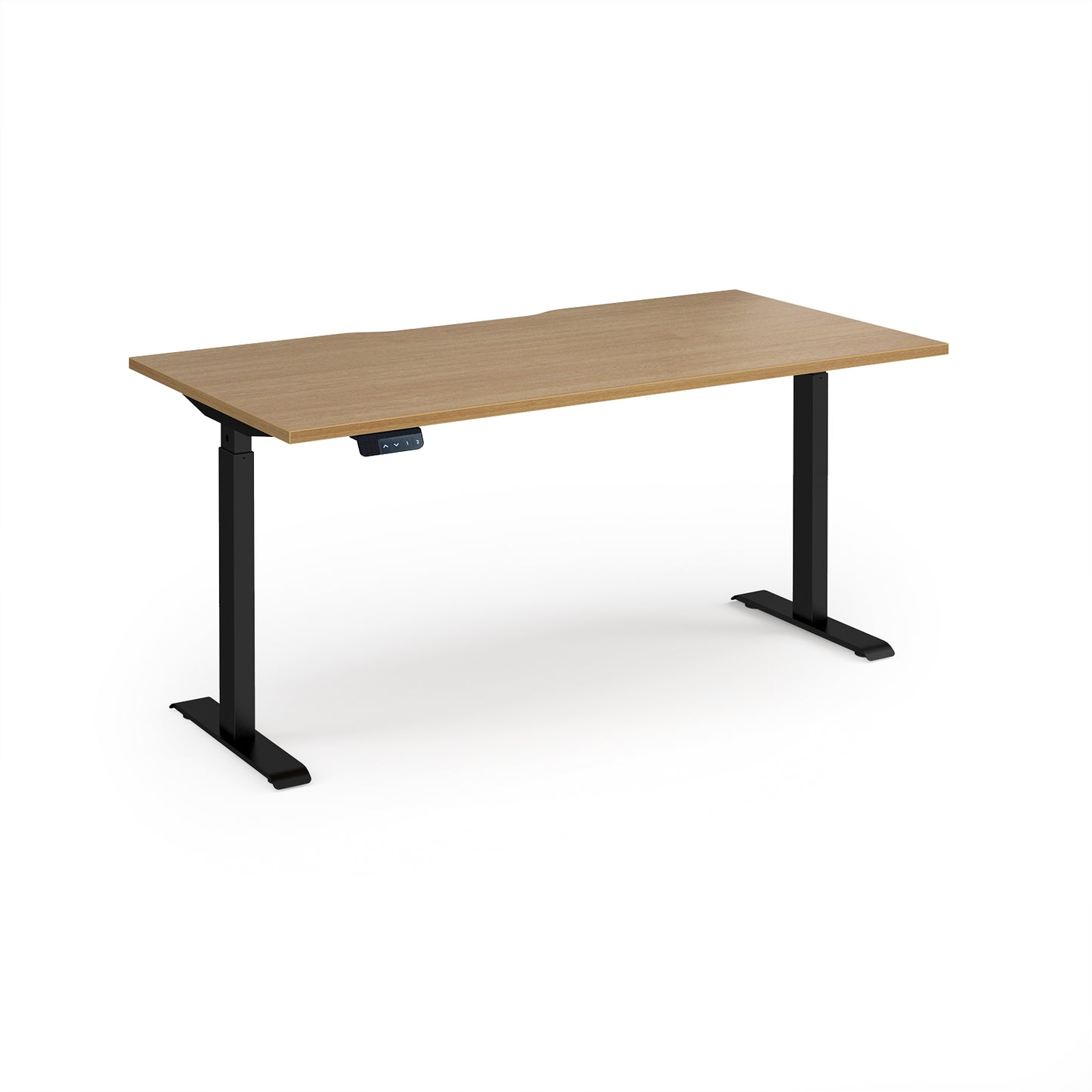Elev8 Contract straight sit-stand desk 800mm deep - EVC-1600-K-O