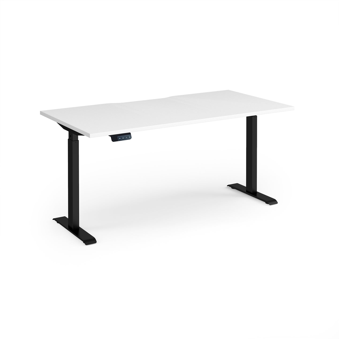 Elev8 Contract straight sit-stand desk 800mm deep - EVC-1600-K-WH