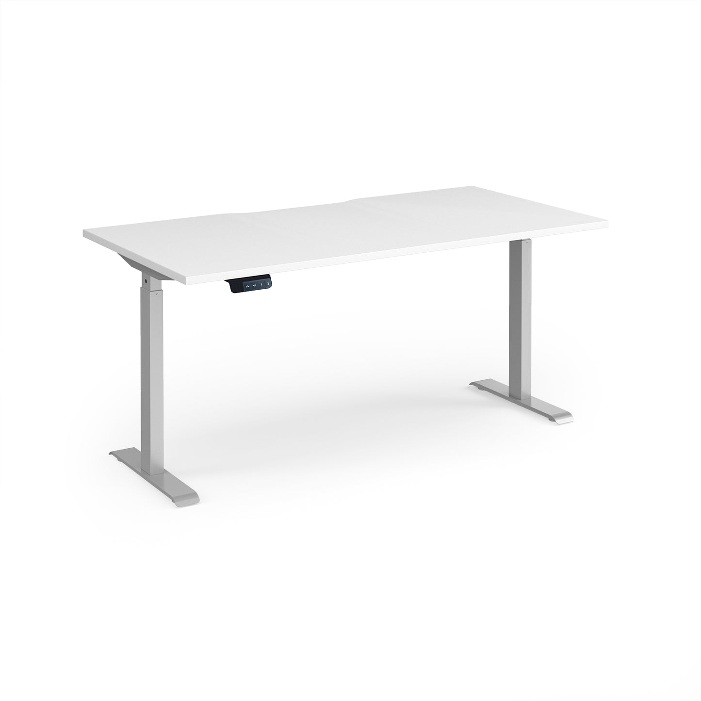 Elev8 Contract straight sit-stand desk 800mm deep - EVC-1600-S-WH