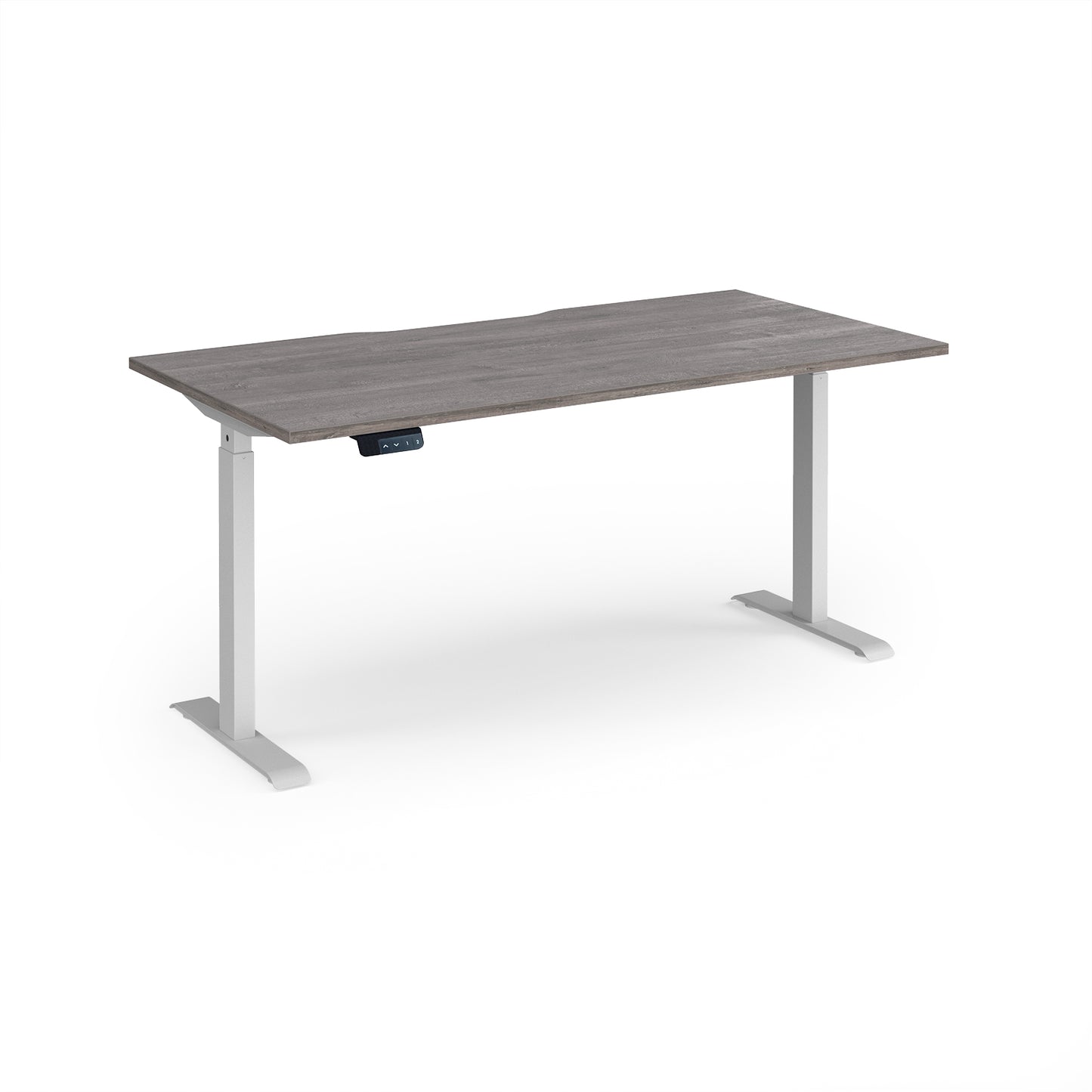 Elev8 Contract straight sit-stand desk 800mm deep - EVC-1600-WH-GO