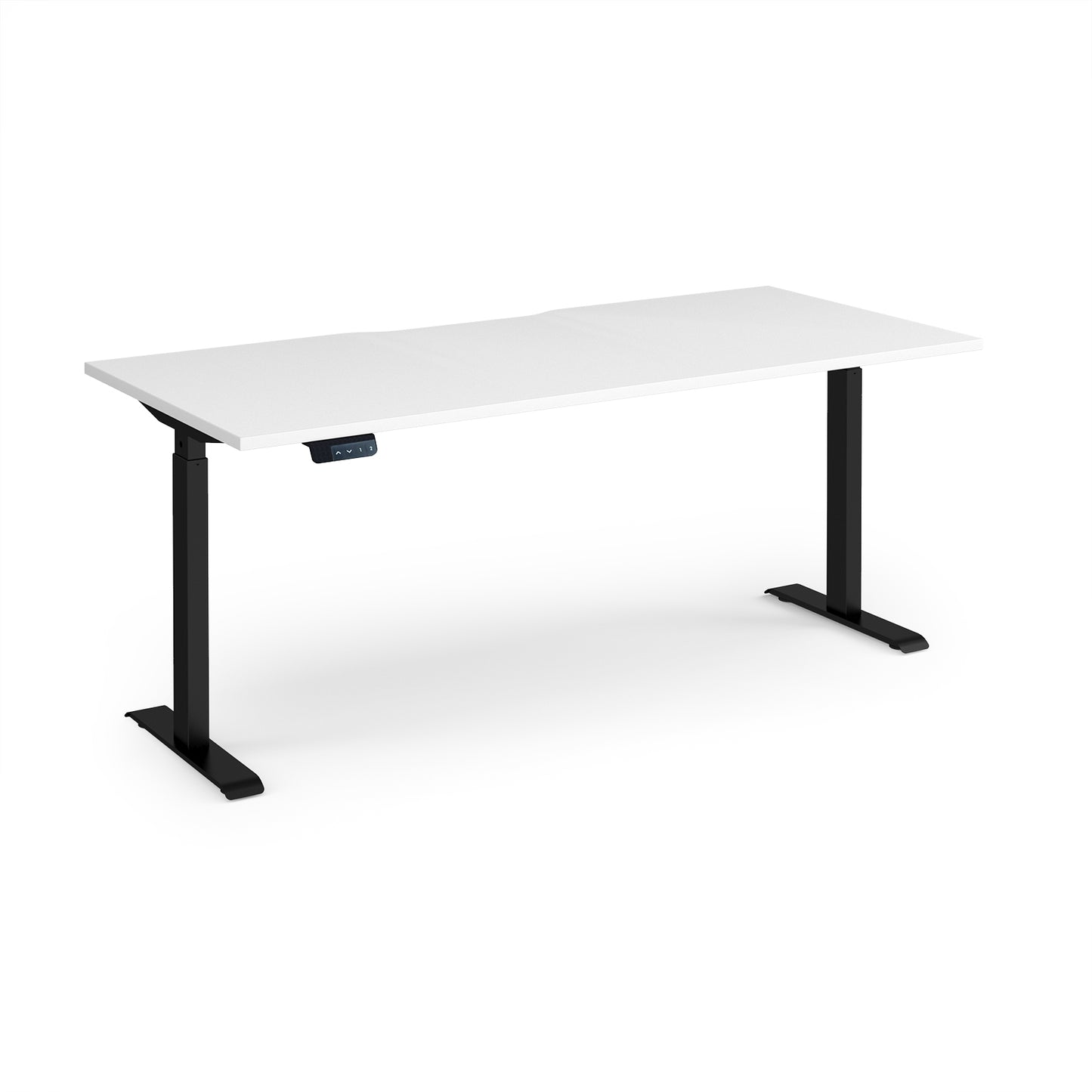 Elev8 Contract straight sit-stand desk 800mm deep - EVC-1800-K-WH