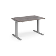 Elev8 contract straight sit-stand desk 800mm deep - Walnut