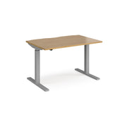 Elev8 contract straight sit-stand desk 800mm deep - Walnut